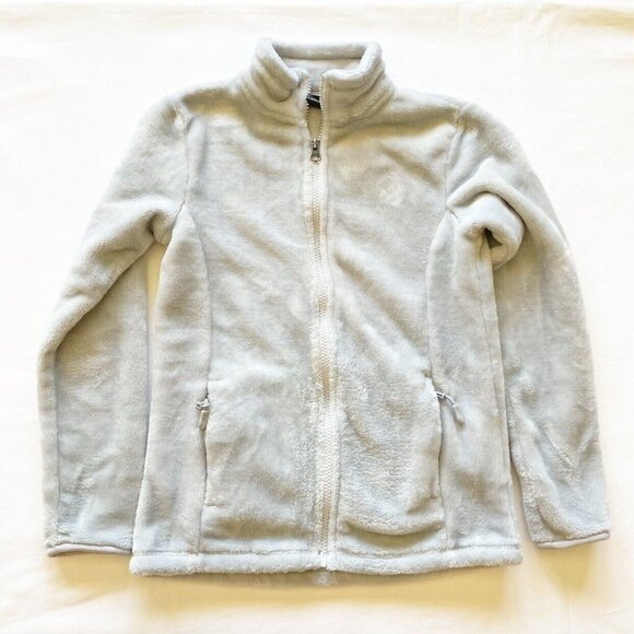 32 Degrees Heat Girls Gray Polyester Faux Fur Jacket Size 10/12 - Picture 1 of 6